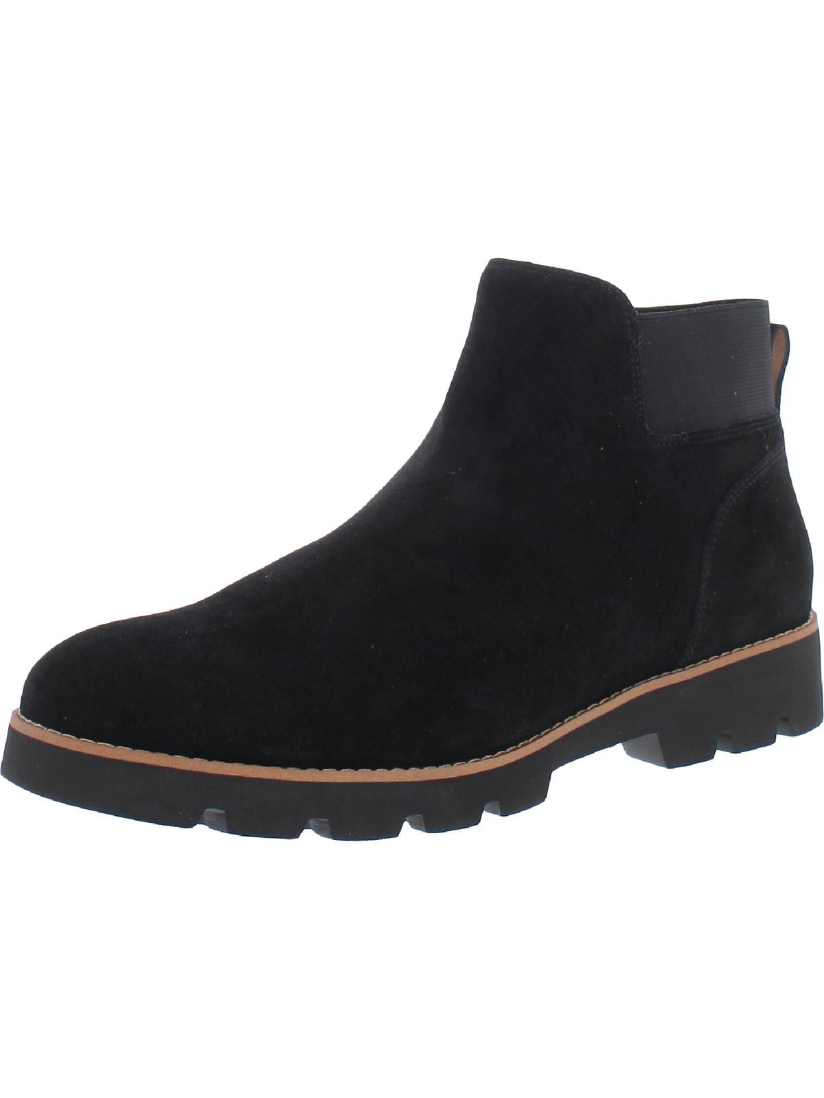 Vionic Womens Brionie Suede Water Repellent Chelsea Boots