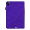 thumbnail image 2 of SaniMore Wallet Case for iPad Pro 13 2024, PU Leather Case with Embossed Sunflower Shockproof TPU Shell Card/Pen Holder Hand Rope Anti-slip Kickstand Tablet Cover, Purple, 2 of 11