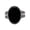 Black, variant on Men's Oval Gemstone Signet Rings Vintage Double‑Row Dot Textured Band Stainless Steel Engraved Stone Gothic Biker Punk Personalized Gift Jewelry Silver Plated Red 12