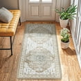 thumbnail image 7 of Sonoro Kate 2x6 Area Rugs for Living Room Bedroom, Non Slip Boho Machine Washable Indoor Floor Carpet, Cream, 7 of 7