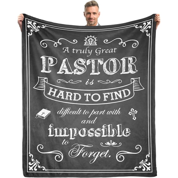 LHSHID Pastor Appreciation Gifts Unique Pastor Gifts for Men Gifts for Pastor Blanket Gifts for Priest Fathers Day Thanksgiving Day Christmas Birthday Gifts for Pastor 30"x40"