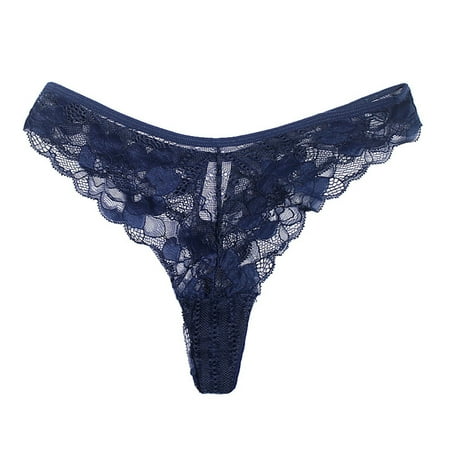 

XINSHIDE Womens Lace Panty Dark Blue Comfortable Briefs 1-Pack Sexy Underpants