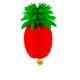 thumbnail image 3 of Colgante de piña de papel plástico rojo, adorno decorativo para guardería, supermercado, evento feliz, linterna de piña, 3 of 3