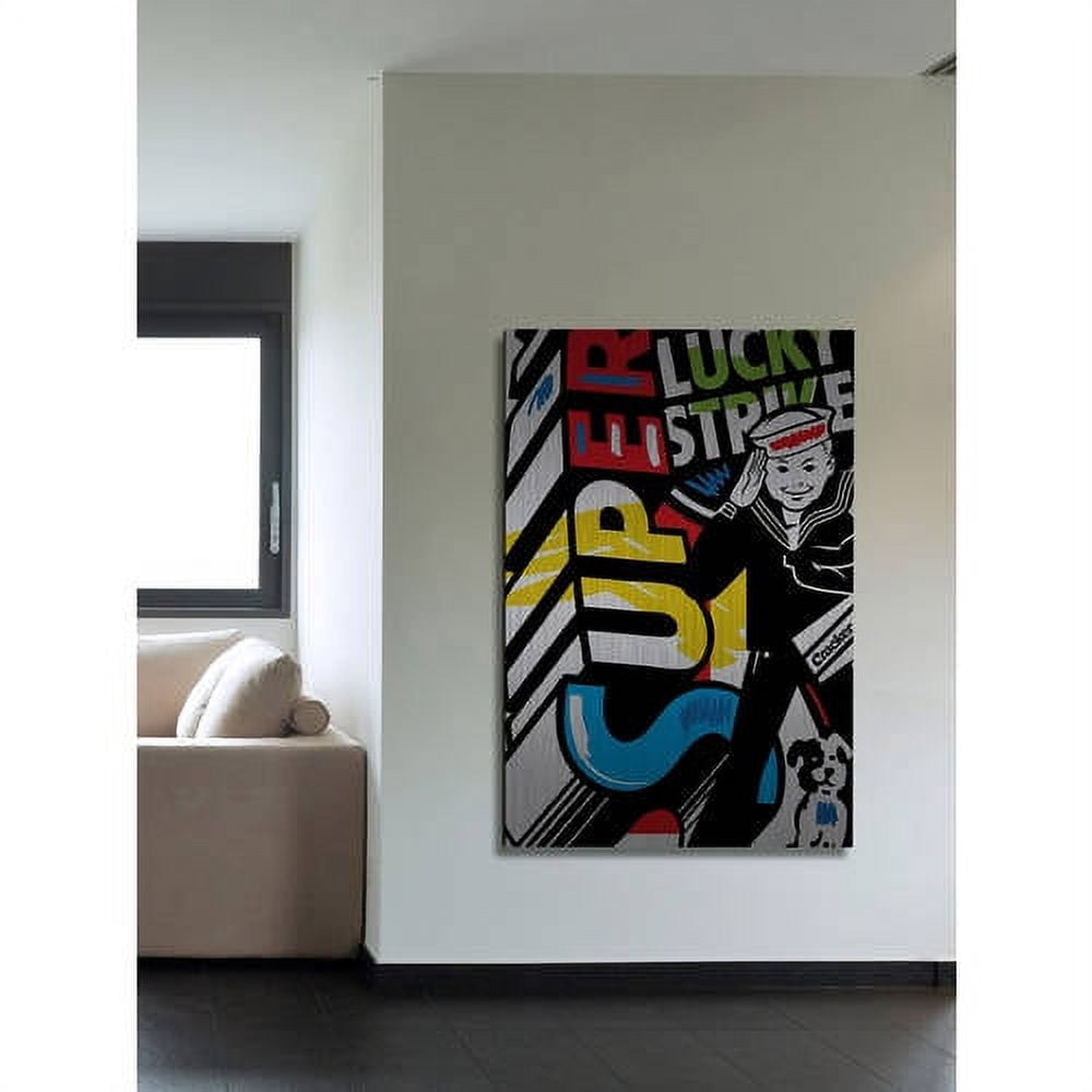 Marmont Hill "Super I" by Josh Ruggs Painting Print on Brushed Aluminum