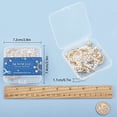 thumbnail image 7 of 1Box DIY 4Pairs Pearl Hoop Dangle Earring Making Kit 18k Gold Plated Imitation Pearl Heart Earring Beaded Loop Drop Earrings, 7 of 7