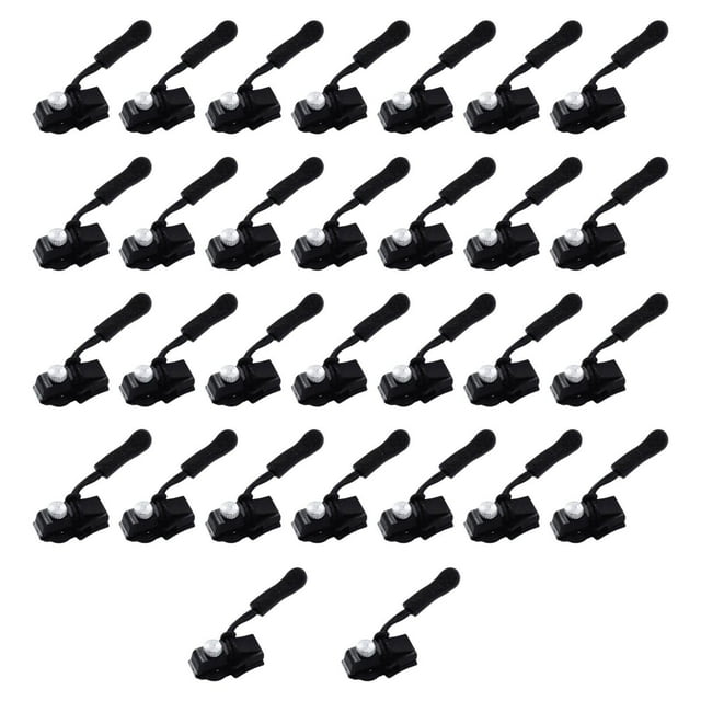 Abbracc 30 Pieces Zipper Repair Kit Detachable Zipper Pulls for Jeans Garment Jacket L