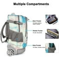 thumbnail image 2 of Tilami Rolling Backpack 19 inch with Lunch Bag Wheeled Laptop Backpack, 2 of 6
