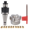 thumbnail image 1 of NT30 FMB27 Collet Chuck HolderBAP400R-80-27-6 Flute Milling CutterAPMT1604 Inserts(Plaquettes de fraisage 10PCS ), 1 of 14