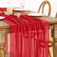 thumbnail image 1 of Table Runner DeZerlor, gasa roja, 89 x 305 cm, 2 unidades, 1 of 7