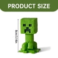 thumbnail image 2 of DomFun Figurine Authentique Minecraft Creeper Posable - Jouet de Collection Inspiré du Film avec Membres Articulés, 2 of 9
