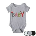 thumbnail image 4 of mgoYE Matching Family Christmas T-Shirt Christmas T-Shirts for Family Couple Outfit Tee Christmas Top Parent-Child Short Sleeves(Grey,6-9 Months), 4 of 5
