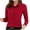 Red, variant on Smart Blouses for Women Long Sleeve Business Shirt Button Down Office Casual Tunic Tops Lapel Solid Dress Shirts Elegant Party Tee Shirts Slim Fit Work Blouse Going Out