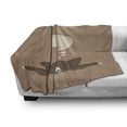 thumbnail image 3 of Funny Sloth Soft Flannel Fleece Throw Blanket, Sloth is My Animal Coffee Steam Morning Pattern, Cozy Plush for Indoor and Outdoor Use, 70" x 90", Warm Taupe Beige, by Ambesonne, 3 of 6