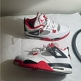 thumbnail image 1 of New Nike air Jordan 4 flame red mens shoes size 13, 1 of 5