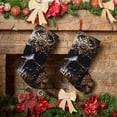 thumbnail image 6 of Lsque Gold Pattern Black Skull Pattern 18 Inch Christmas Stockings, Festive Holiday Stocking for Christmas Decorations Holiday Decor, 6 of 7