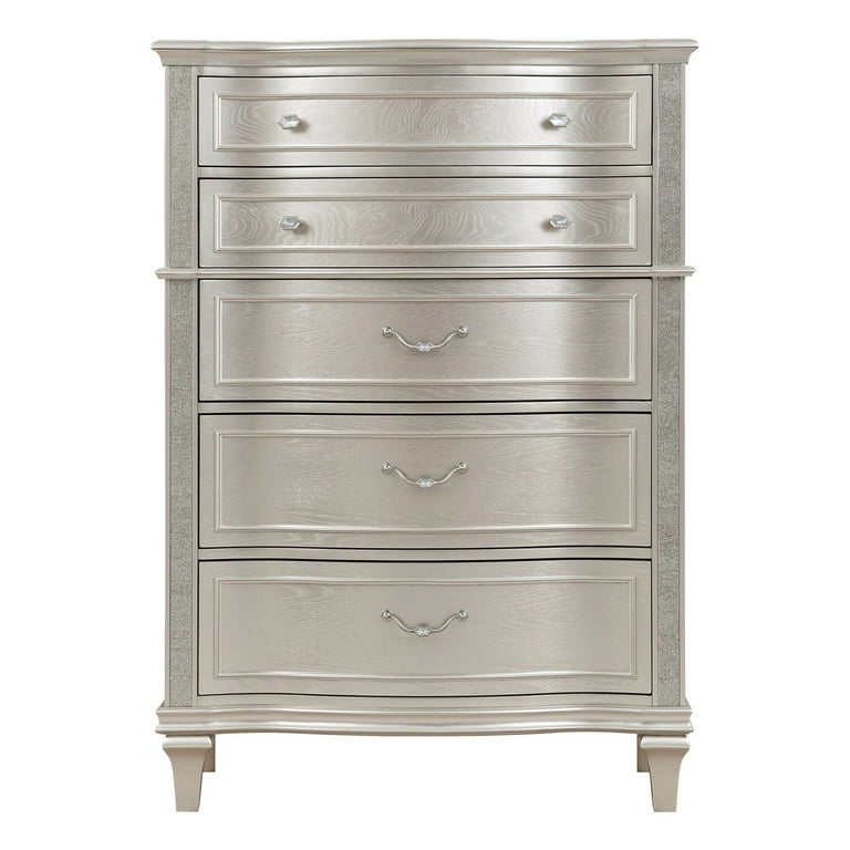 Benzara BM297263 60 in. Inz 6 Drawer Tall Dresser Chest with