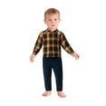 thumbnail image 2 of Wonderluxe Baby Boys' Long Sleeve Flannel Shirt and Pant, 2-Piece Set, Sizes 0-3M-24M, 2 of 5