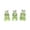 Green 10PC, variant on AFACUHX 20PC Glow In The Dark Bunny Figurines Luminous Rabbit Statues Cute Colorful Miniature for Fairy Garden Yard Patio Desk Home Decor