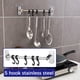 thumbnail image 4 of Ganchos de pared de acero inoxidable - Toallero adhesivo de 10,8x2,5 pulgadas para baño de cocina, sin taladrar Estante resistente para toallas Abrigos, gorros Teclas, 4 of 5