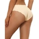 thumbnail image 4 of INSPIRAR CHIC Panties de Mujer para el Día de la Madre, Corte Bajo, Sin Costuras, de Seda de Hielo, Talla XL, Beige, 4 of 4