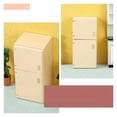 thumbnail image 3 of Micro Refrigerator Model Miniature Refrigerator for Decor Wood Beige, 3 of 5