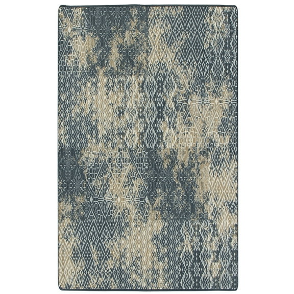 Milliken Drayton Area Rug 4000174169 Smith Tavern Denim Faded Southwestern 7' 8" x 10' 9" Rectangle