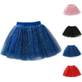 thumbnail image 7 of Coerni Girls Tutu Layered Dance Skirts Puffy Mesh Short Skirts Princess Dancing Petticoat Ballet Underskirt Sparkling Mesh Dress, 7 of 7
