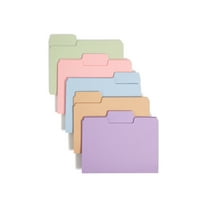 Smead SuperTab File Folders 1/3 Cut Top Tab Letter Assorted Colors 100/Box 11961