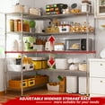 thumbnail image 2 of REIBII Chrome 58" Wide 5-Tier Wire Shelving Rack Adjustable Metal Storage Shelves for Kitchen Pantry, 2 of 9