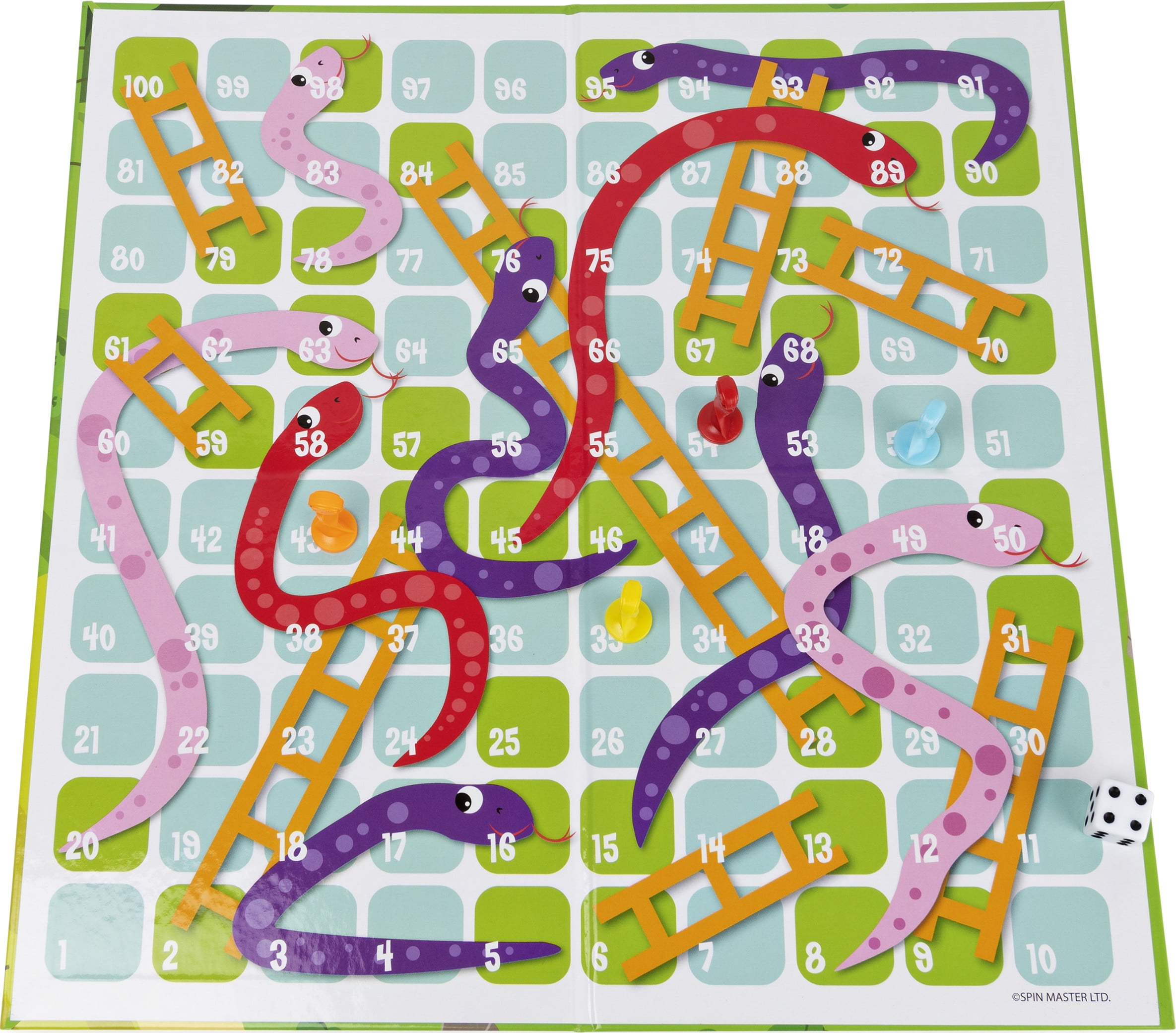 Play Begins Snakes and Ladders, Forest Snack, 2-in-1 Board Game Set, for  Families and Kids Ages 3 and up 