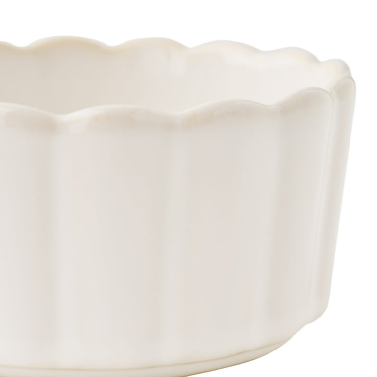 The Pioneer Woman Colette Stoneware Ramekins, Cream, Set of 4