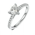 thumbnail image 4 of 1 Carat Pear Cut Moissanite Engagement Ring (D Color, VVS1 Clarity), 4 of 5