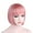 SHT312-Dirty Pink, variant on Onedor 10" Short Straight Hair Flapper Cosplay Costume Bob Wig (TF2315 - Hot Pink)