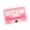 Pink, variant on Voice Message Gift Voice Recording Card Cassette Style Audio Message Gift Personalized 20-second recordable keepsake Anniversary Birthday Valentine's Day portable battery-operated nostalgic design