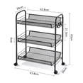 thumbnail image 2 of Carrito Organizador Multiusos De Metal De 3 Niveles, 2 of 4