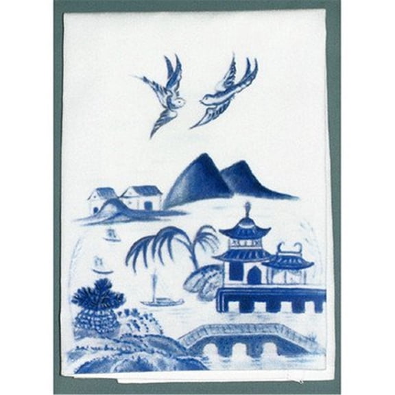 Canton Scene Guest Towel