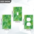 thumbnail image 2 of Light Switch Cover Switch Plate Outlet Cover Plug Cover for Electrical Unused Outlet Cover Green Ink Splatter Pattern, 2 of 6