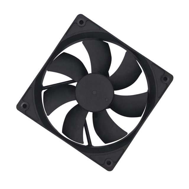 Kearding Computer Case Fan Black Quiet DC Pin Heat-removal Dissipation 12V Performance 2 PC Connector Accessories Supplies Type2 NO2