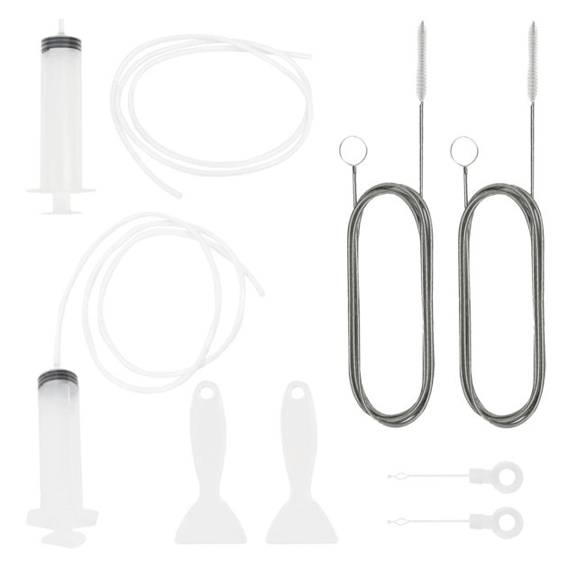 Kit de limpieza de refrigerador reutilizable de 10 piezas, cepillo espiral flexible de 1,5 m de largo, herramienta de limpieza del orificio de drenaje del refrigerador, limpieza del refrigerador Sincero Hogar