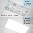 thumbnail image 4 of Coastal Starfish Fluorescent Light Covers, Blue Nautical Coral Seashell Wooden Magnetic Light Covers for Ceiling Lights, Fluorescent Ceiling Shade Filters for Classroom Bedroom Office 4x2Ft x 4PCS, 4 of 8