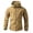04#Khaki, variant on Men's Softshell Jacket Fleece Windproof Waterproof Thermal Tactical Coat Outdoor Jacket Hiking Camping