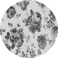 thumbnail image 1 of Ahgly Company Machine Washable Indoor Round Transitional Sonic Silver Gray Area Rugs, 6' Round, 1 of 7