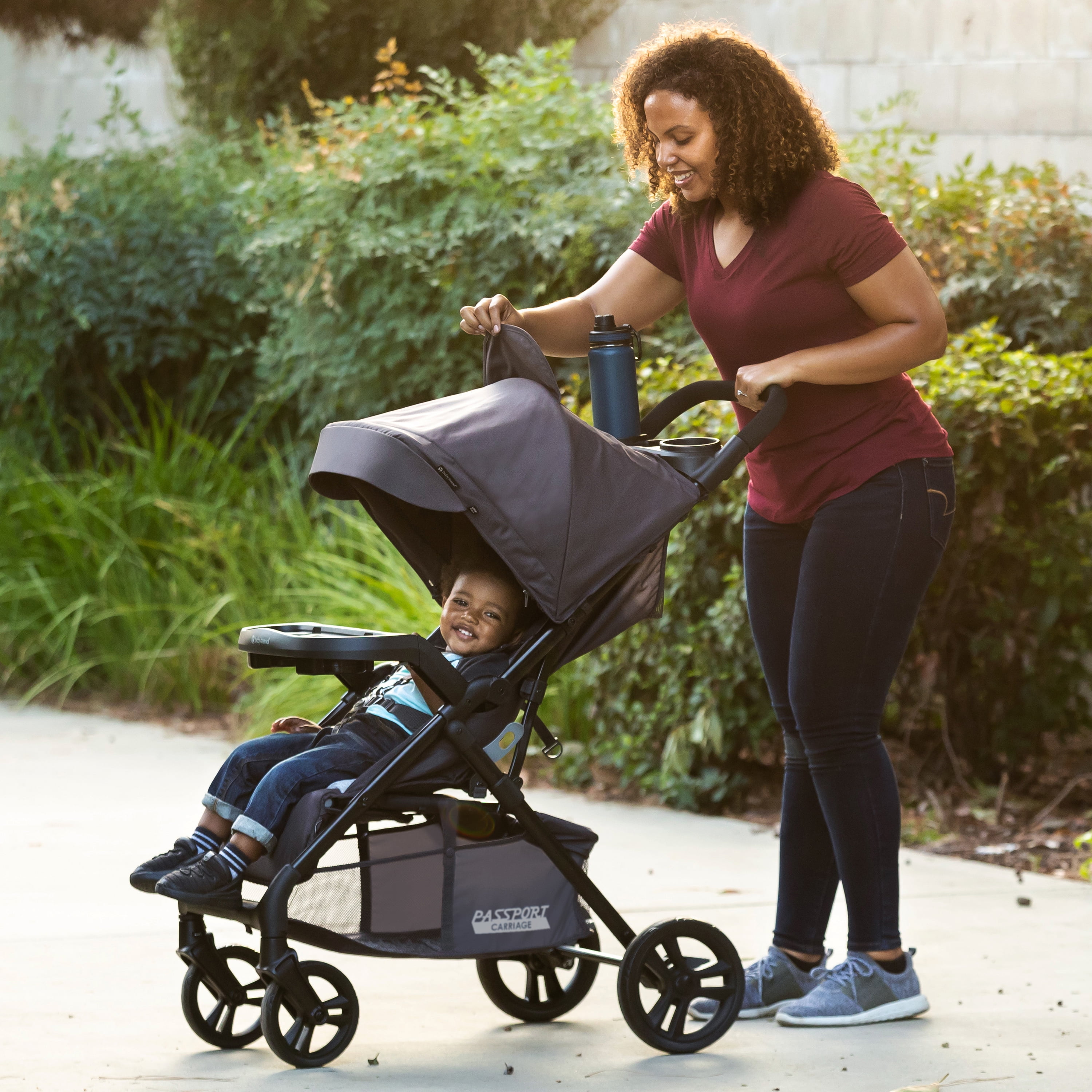 Baby Trend Passport Carriage Travel System with Privacy Net and EZ-Lift Plus, Dash Pink