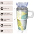 thumbnail image 3 of Travel Cup 20oz with Lid & Straw - Stainless Steel Insulated Tumbler, Double Wall Vacuum Thermal Coffee Mug, Leakproof, Bohemian, 3 of 5