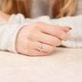 thumbnail image 3 of Cloud Jewel Classic 1.7 Ct Round Cut Moissanite Engagement Band - 14K White Gold Plated with Prong Setting - Exquisite Bridal Ring for Women - Perfect for Proposals, Anniversaries & Celebrating Love, 3 of 3