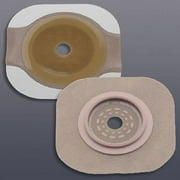 New Image Flextend Colostomy Barrier Trim to Fit, Standard Wear Tape 4 Inch Flange Yellow Code Up To 3-1/2 Inch Stoma, 14206 - Box of 5