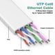 thumbnail image 3 of 20m Ethernet Cable, Cat 6e/cat6 Long Internet Cable With Snagless Rj45 Connector, High Speed Patch Cord Than Cat 5e/cat 5, Flat White Shielded Lan Cab, 3 of 5