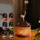 thumbnail image 4 of pstuiky Difusor de aceite de aromaterapia humidificador de vapor frío de 180 ml con llama y vapor volcánico para dormitorio y oficina con temporizador y apagado automático regalo, 4 of 7