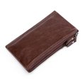 thumbnail image 1 of Mens Card Wallet Large Capacity Genuine Leather Clutch Wallet Card Holder Wallet, 1 of 10