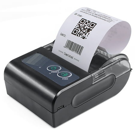 Tomshoo 58mm Portable Thermal Printer Wireless Lable Receipt Shipping Exrpress Printer USB Connection Support ESCPOS Command Compatible with Windows Android iOS for Supermarket Store Restaurant